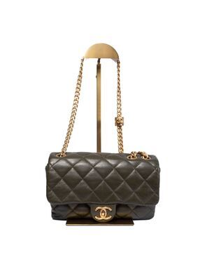 Chanel Small Flap Olive Green 22k